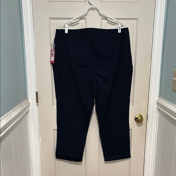 Vince Camuto Women’s Classic Essential Ankle Trousers Navy Blue Size 18W - Picture 3 of 5